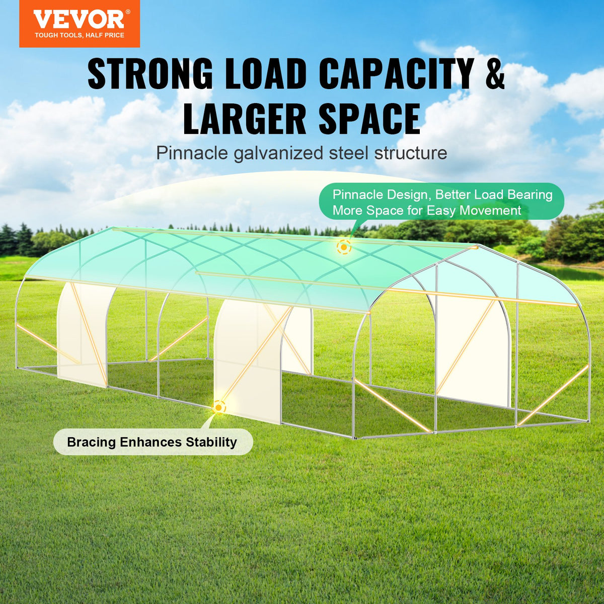 VEVOR Portable Greenhouses - Select Your Configuration - SDXWS30X10X7FTY13V0 - view 2