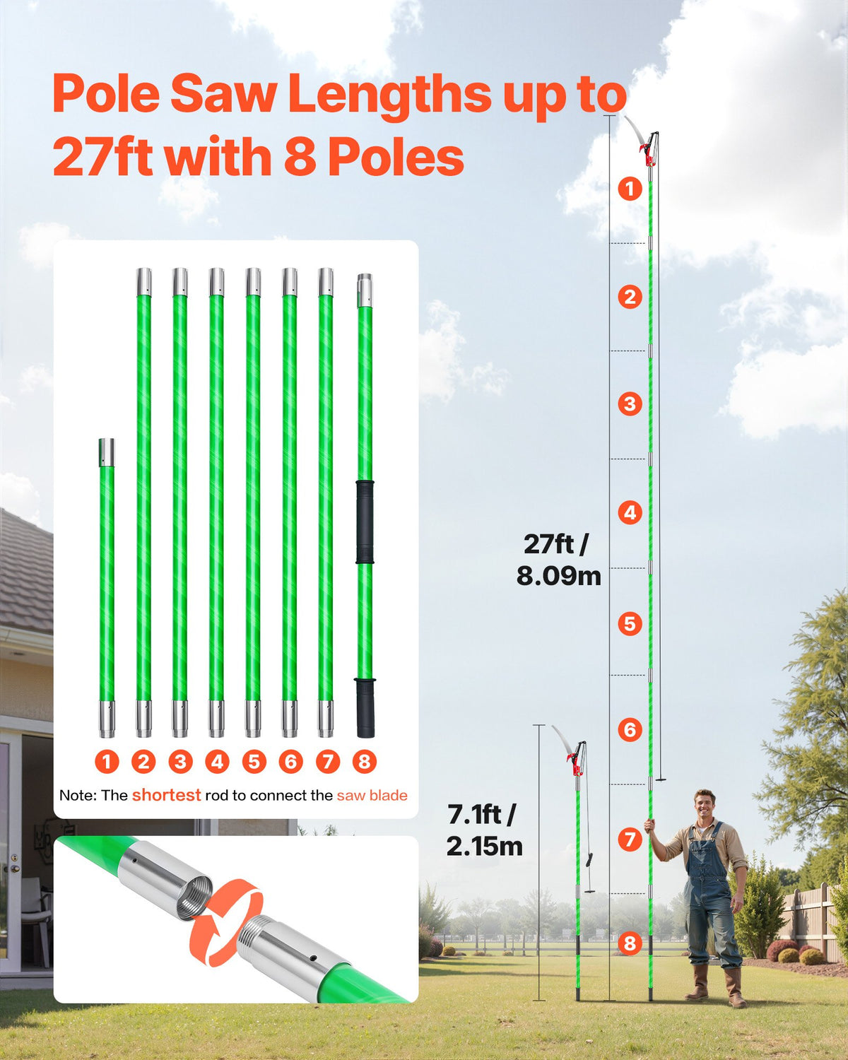 VEVOR Tree Pruners - Select Your Configuration - SDXZJBXZZK8M58IMZ001V0 - view 2