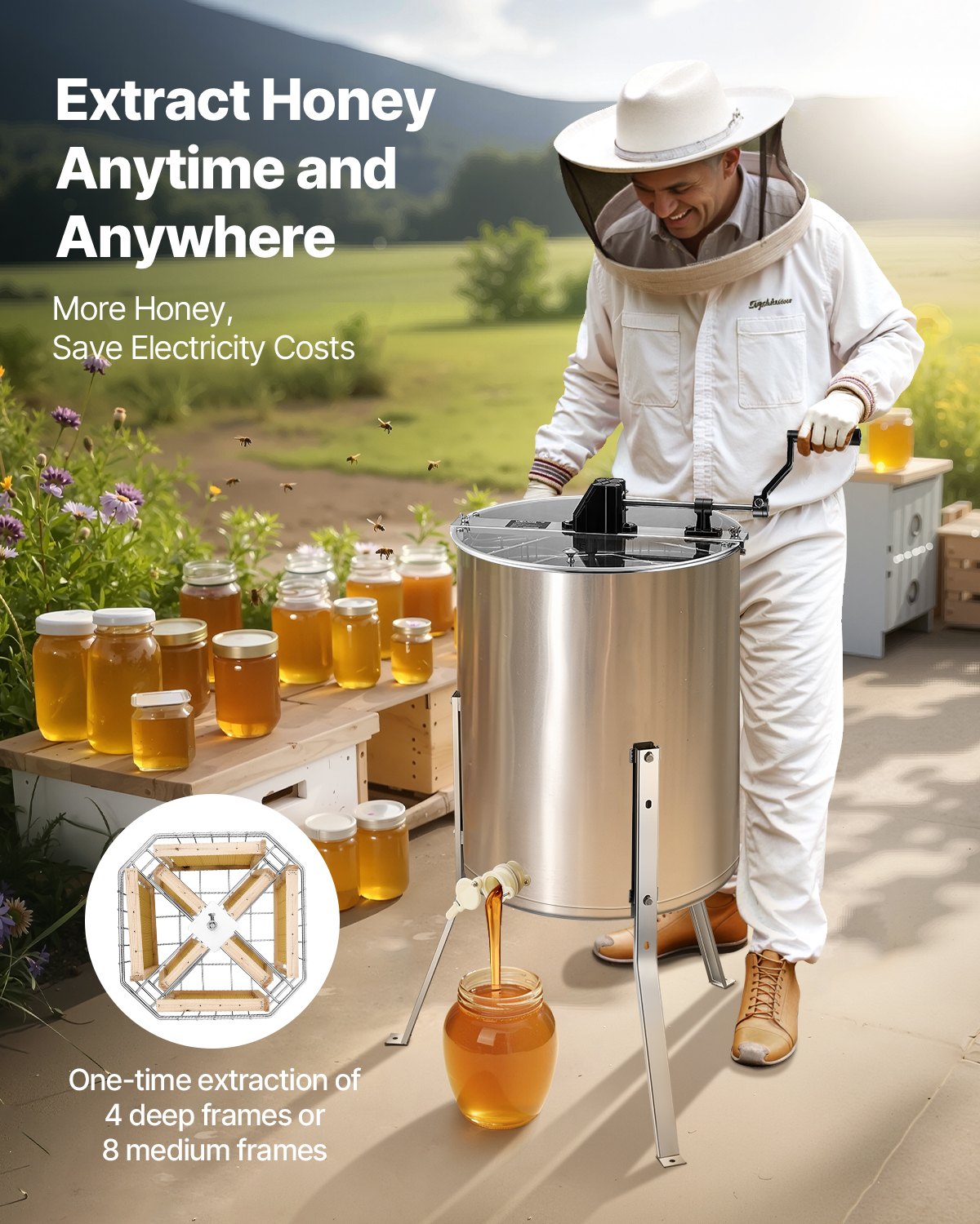 VEVOR Honey Extractor - Select Your Configuration - SDYMJJPBXG18TBE00001V0 - view 2
