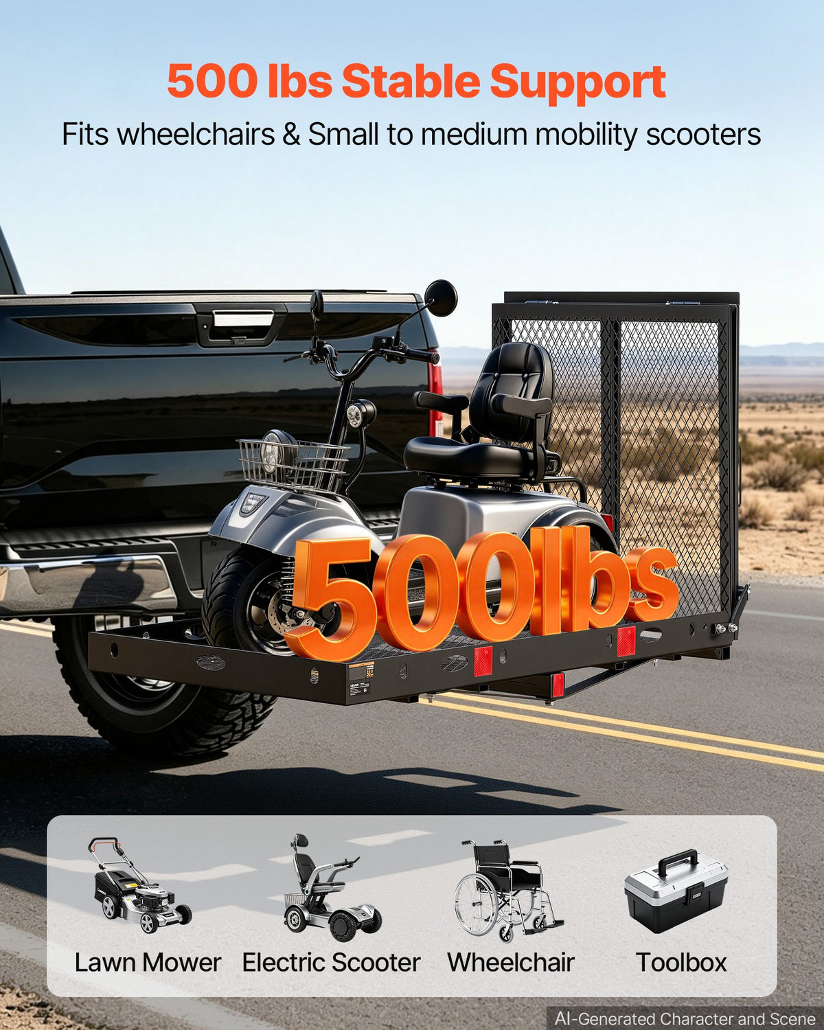 VEVOR Manual Scooter Lift - Select Your Configuration - SDZXCTSJTBDWJKBH9001V0 - view 2
