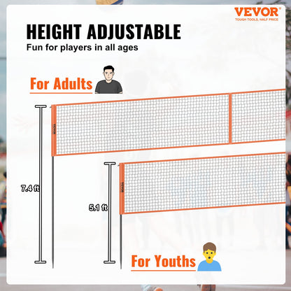 VEVOR Volleyball and Badminton Combo Set