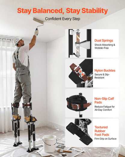 VEVOR Drywall Stilts - Select Your Configuration - SGBGQHS1830Y9H8XC001V0 - view 2