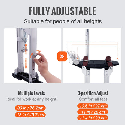 VEVOR Drywall Stilts - Select Your Configuration - SGBGQYCYS1830LGZ6V0 - view 3