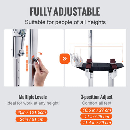 VEVOR Drywall Stilts - Select Your Configuration - SGBGQYCYS2440EE60V0 - view 3