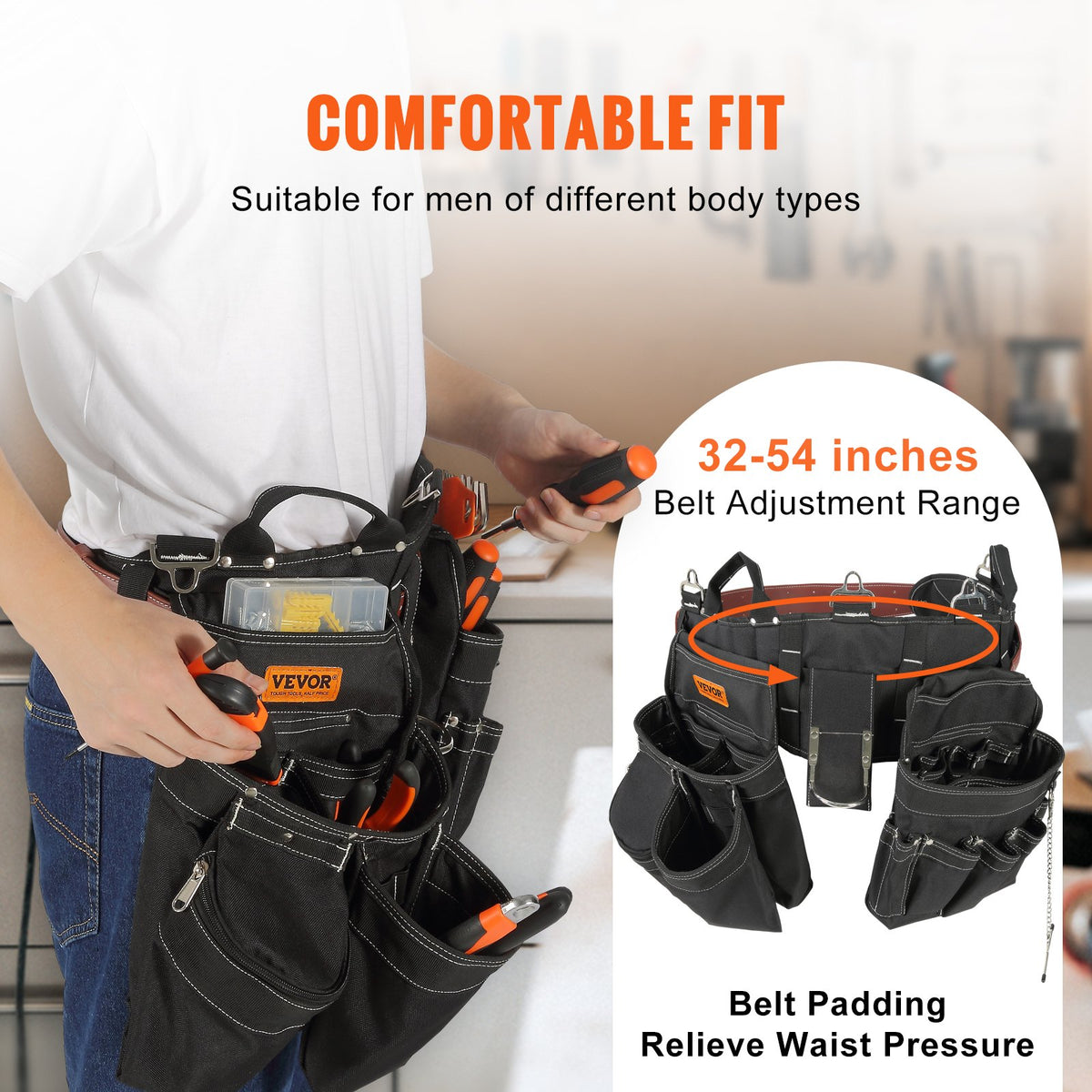 VEVOR Tool Belts - Select Your Configuration - SJSGJYDHSNL0SHI5TV0 - view 3