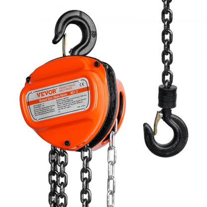 VEVOR Manual Gear Chain Hoists - Select Your Configuration - SJXSLHL1T10FTHEG5V0 - view 1