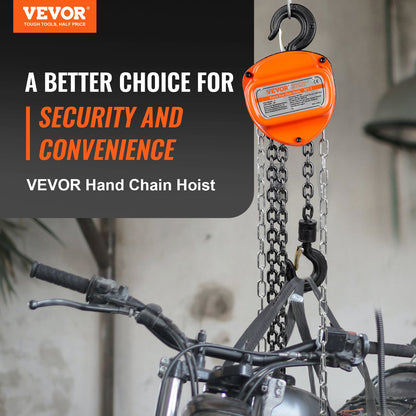 VEVOR Manual Gear Chain Hoists - Select Your Configuration - SJXSLHL1T10FTHEG5V0 - view 2