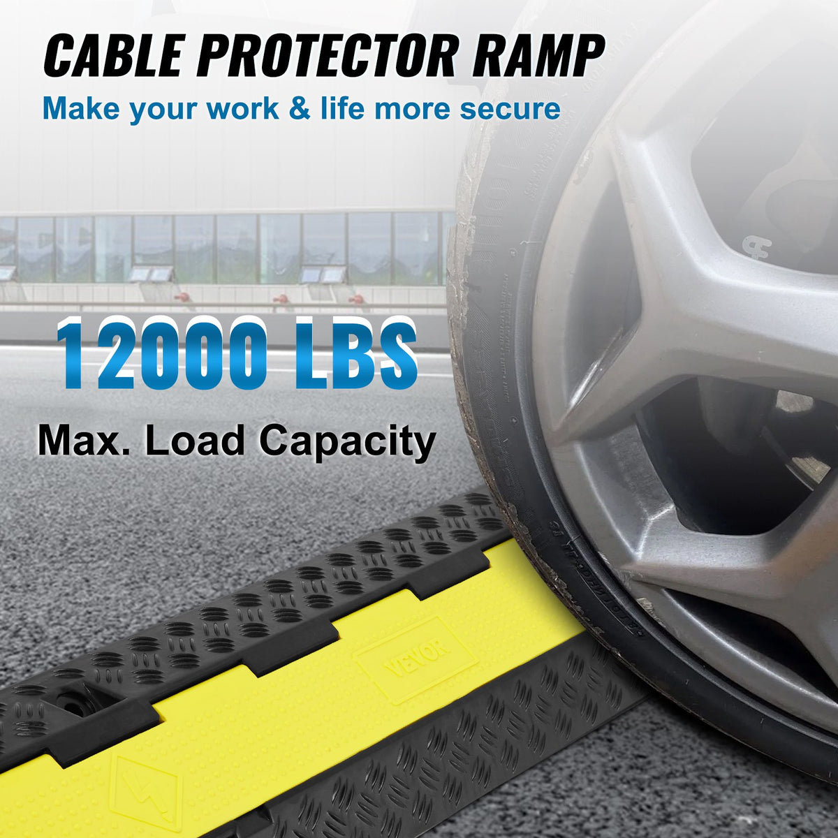 VEVOR Cable Protectors & Ramps - Select Your Configuration - SKCDL32WH1111REAEV0 - view 2