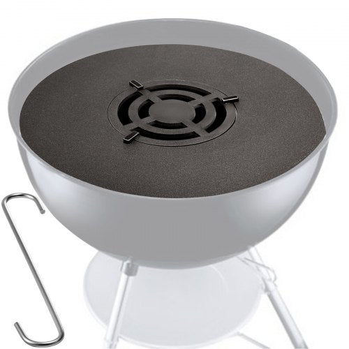 VEVOR 40" Replacement BBQ Grill Griddle Grate, Carbon Steel Griddle Grill with Center Grate, Easy Maintenance Grate Insert For 18 Inch Kettle BBQ, Griddle Grill Attachment for Roun - SKJZJ40YC00000001V0 - view 1