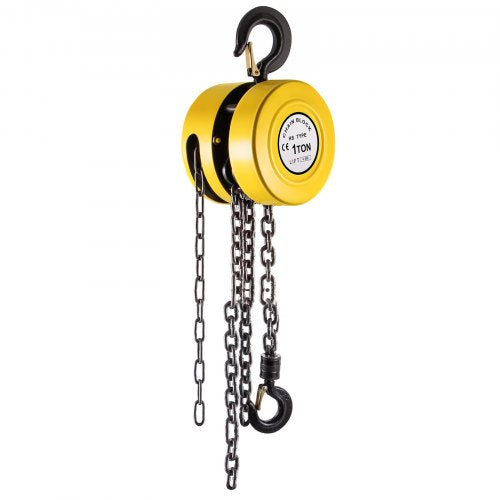 VEVOR Hand Chain Hoist, 2200 lbs /1 Ton Capacity Chain Block, 15ft/4.5m Lift Manual Hand Chain Block, Manual Hoist with Industrial-Grade Steel Construction for Lifting Good in Tran - SLHLHSY1T4.5MNF13V0 - view 1