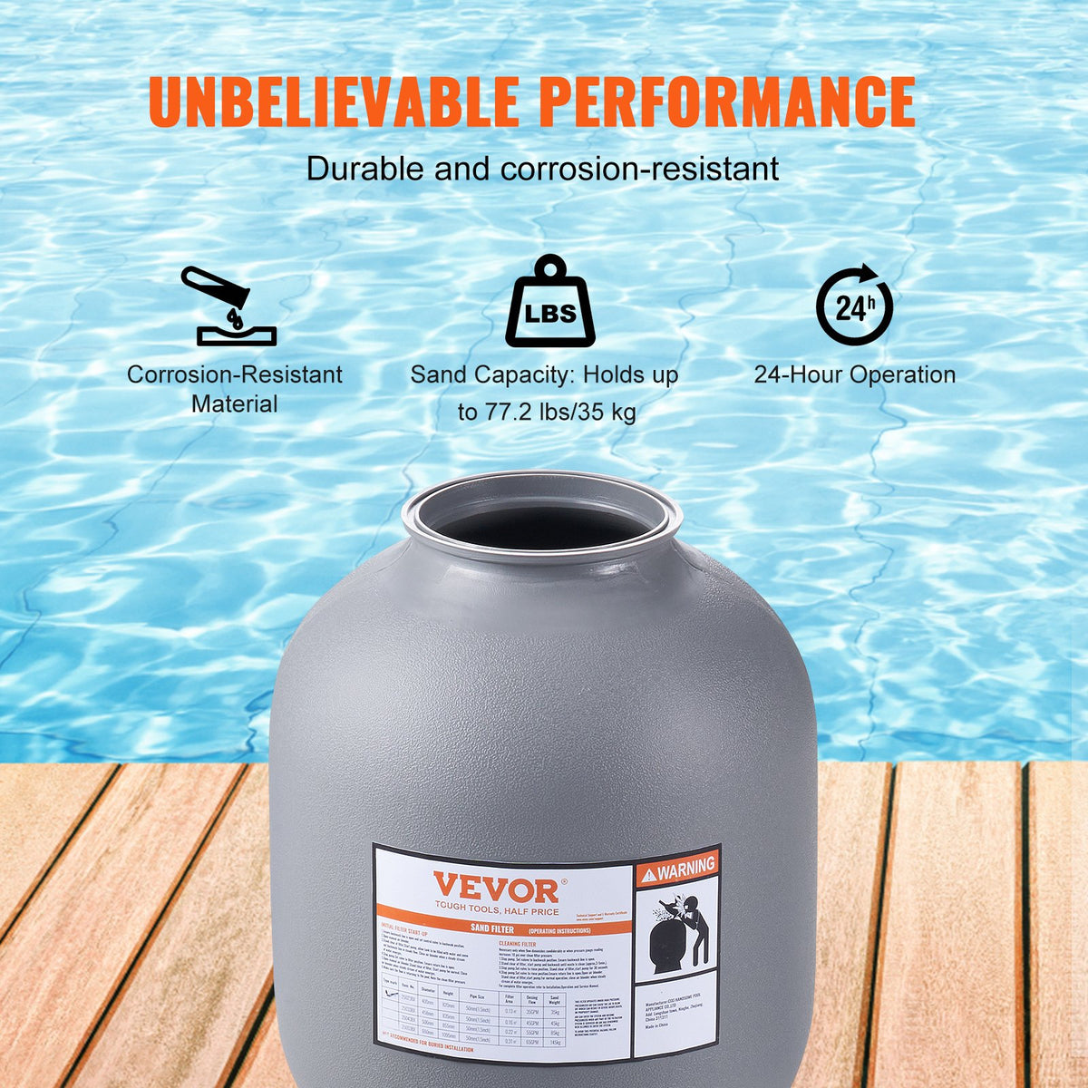 VEVOR Sand Filters - Select Your Configuration - SLQYC1635GPM7QADPV0 - view 3