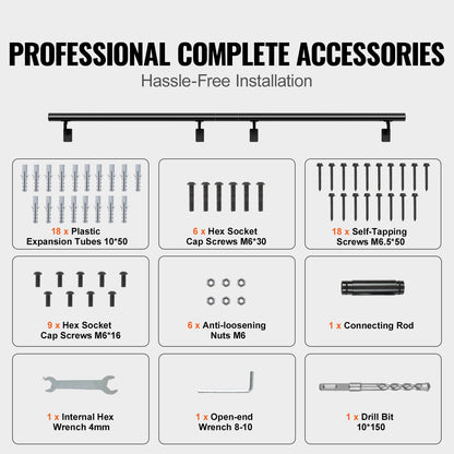 VEVOR indoor wall mounted stair handrail - Select Your Configuration - SNLZYX12FT5CM7RZ1V0 - view 3