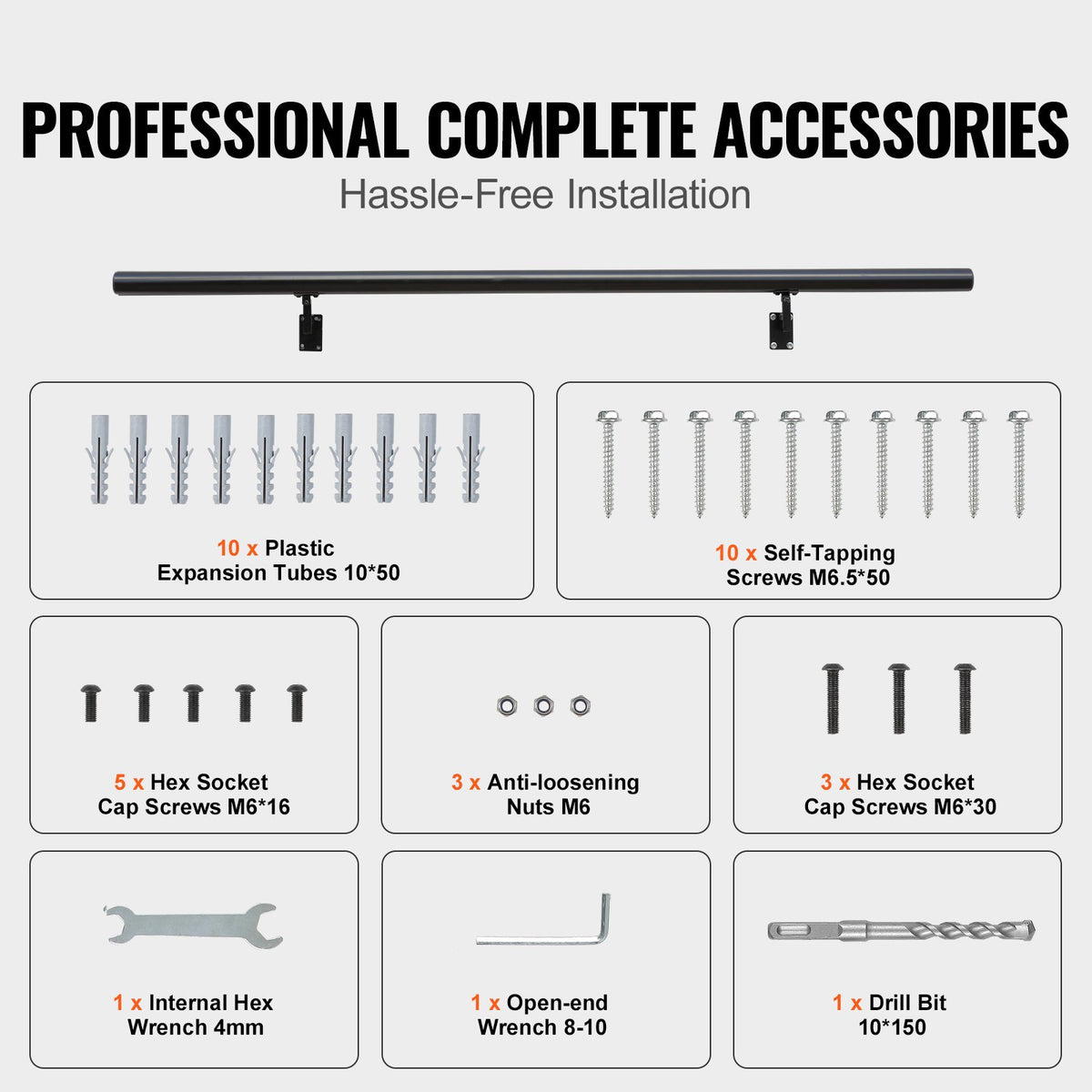 VEVOR indoor wall mounted stair handrail - Select Your Configuration - SNLZYXL5FT5CMTDG9V0 - view 3