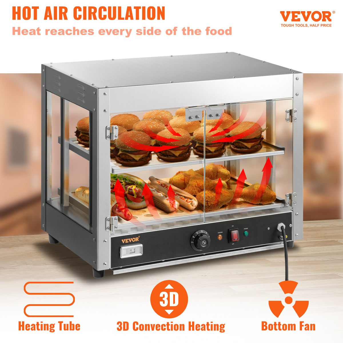 VEVOR Food Warmer Display - Select Your Configuration - SPBWJCYBXGGHBTNRNV1 - view 2