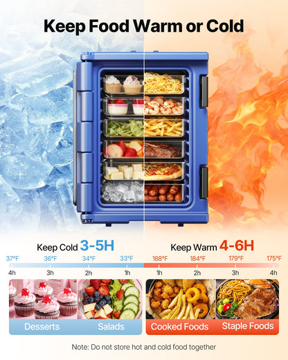 VEVOR Insulated Food Pan Carrier - Select Your Configuration - SPBWXLSLLDPE2ZZ3JV0 - view 2