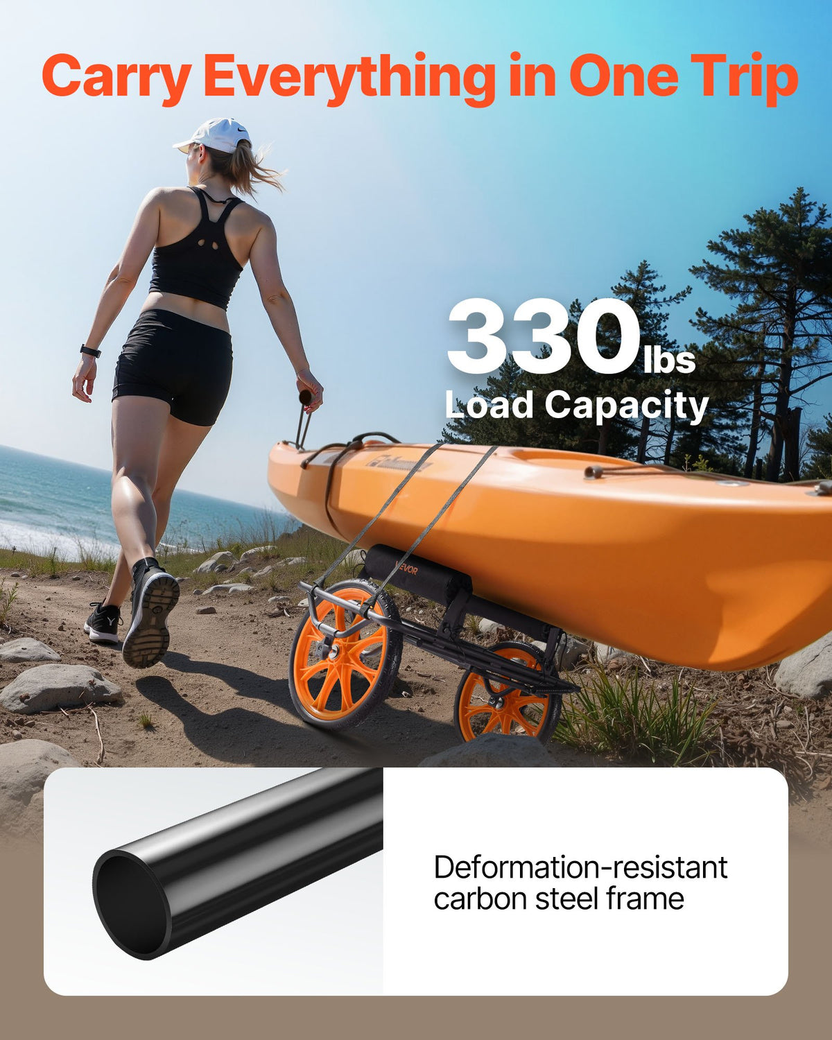 VEVOR Kayak Trailer - Select Your Configuration - SPSPHTTC15INR3EU5001V0 - view 2