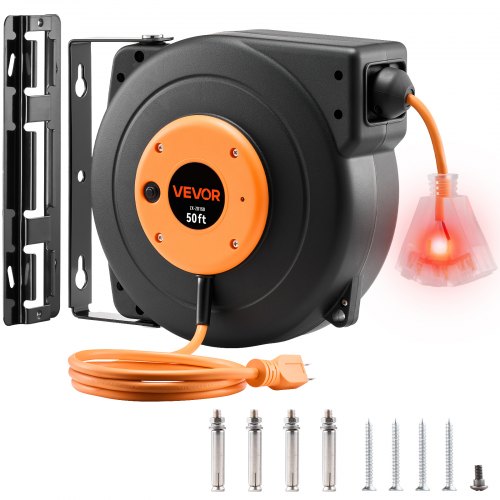 VEVOR Retractable Extension Cord Reel - Select Your Configuration - SS501650W110VPG8HV1 - view 1