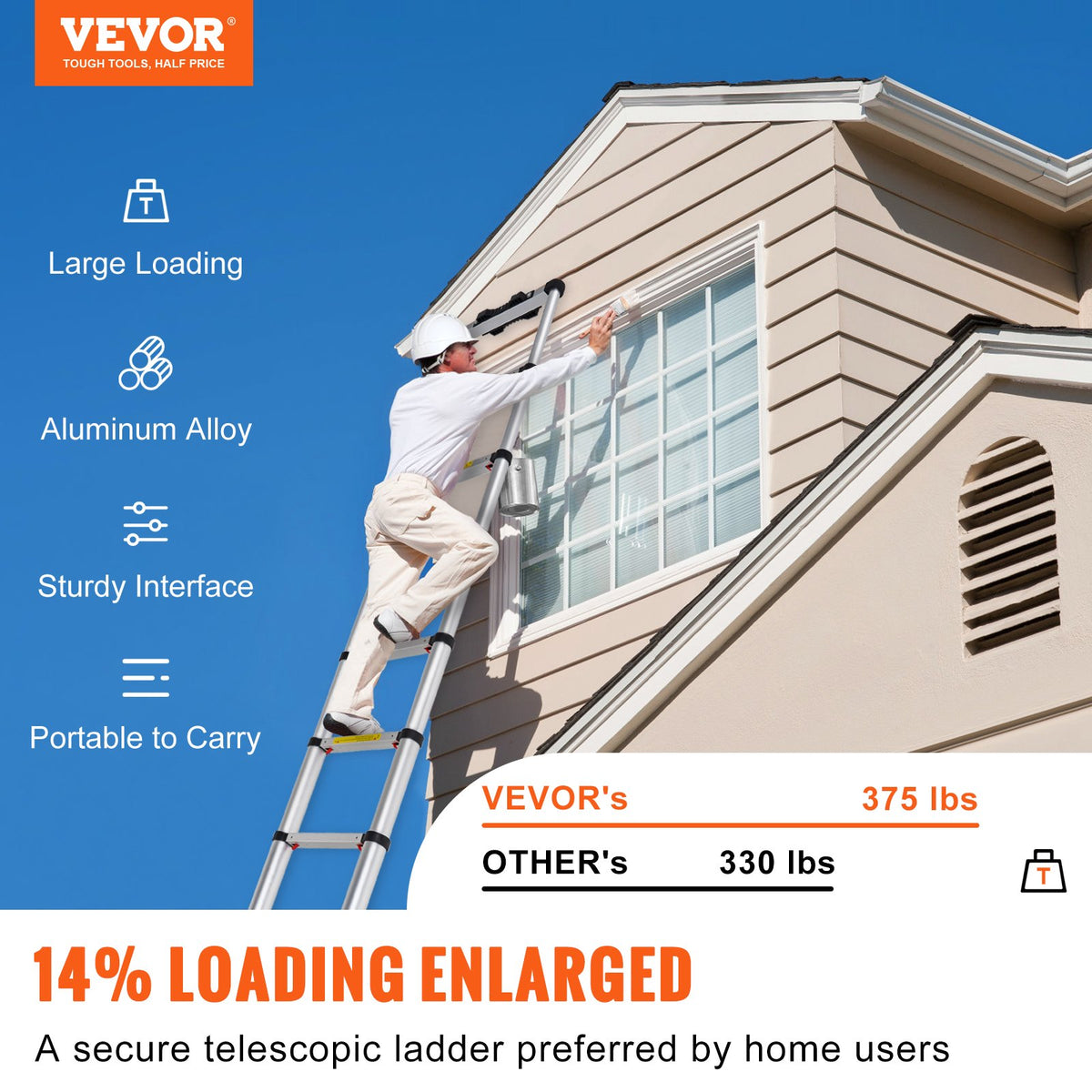 VEVOR Extension Ladders - Select Your Configuration - SSLTN105170KGVQGIV0 - view 2