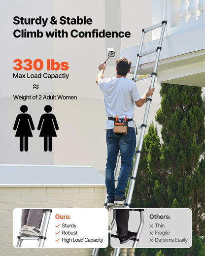 VEVOR Extension Ladders - Select Your Configuration - SSLTNLSLKJBF2VP1Z001V0 - view 2