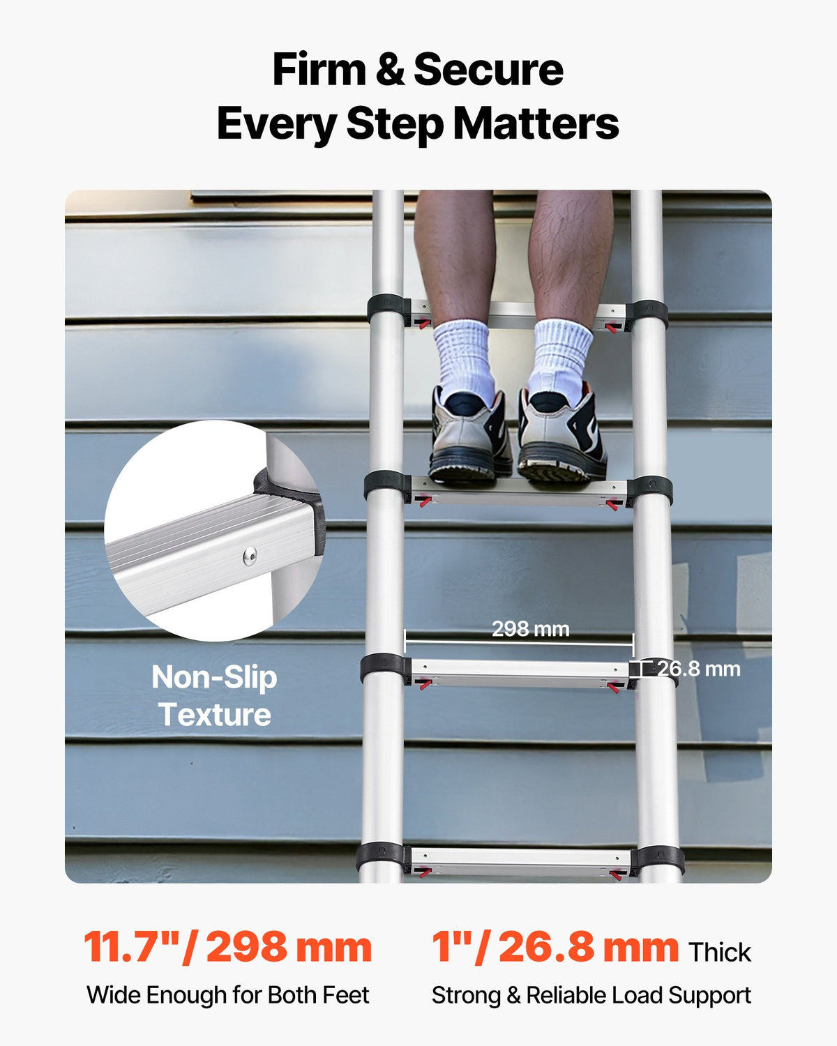 VEVOR Extension Ladders - Select Your Configuration - SSLTNLSLKJBF2VP1Z001V0 - view 3