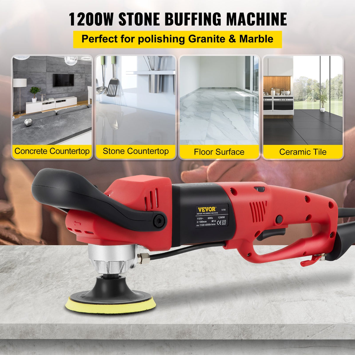 VEVOR Wet Polisher Grinder - Select Your Configuration - SSPGJYPJT110VZLANV1 - view 2