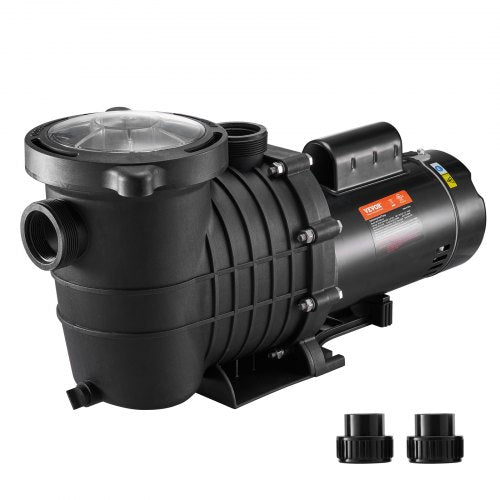 VEVOR Pool Pump 1.5HP 230V, Variable Dual Speed Pumps 1100W for Above Ground Pool, Powerful Pump with Strainer Filter Basket, 5400 GPH Max. Flow, Energy Saving Swimming Pool Pump - SSYCBWC112HP9HJ3QV7 - view 1