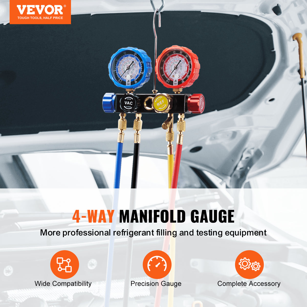 VEVOR AC Gauge Set - Select Your Configuration - STLLMBZZLJ4TE7B0MV0 - view 2