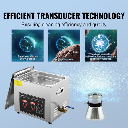VEVOR Industrial Ultrasonic Cleaner - Select Your Configuration - SXCSBQXJ10L02FU3NV1 - view 3