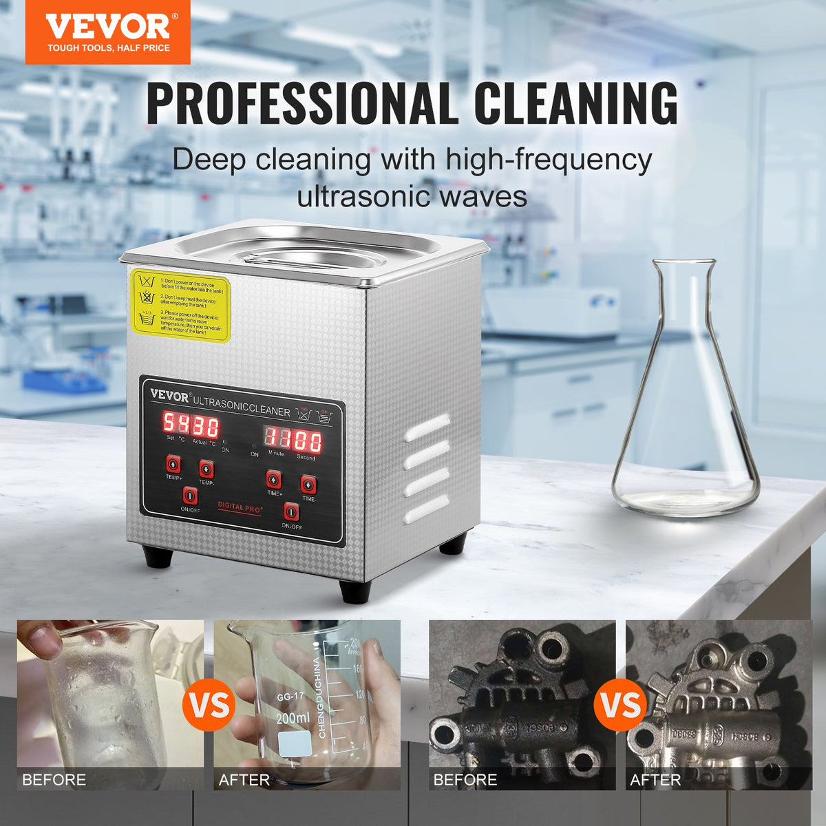 VEVOR Industrial Ultrasonic Cleaner - Select Your Configuration - SXCSBQXJ2L00KDK76V1 - view 2