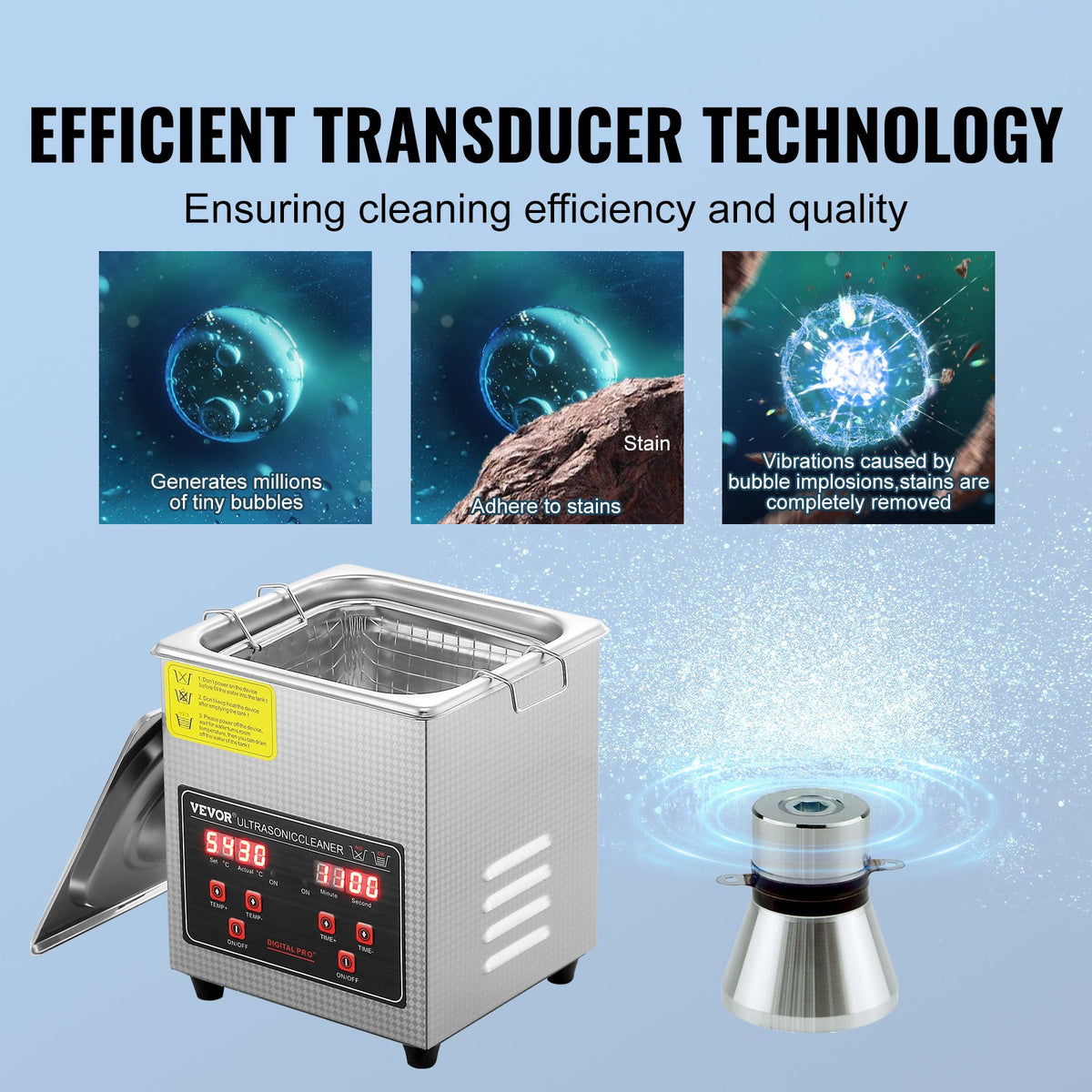 VEVOR Industrial Ultrasonic Cleaner - Select Your Configuration - SXCSBQXJ2L00KDK76V1 - view 3