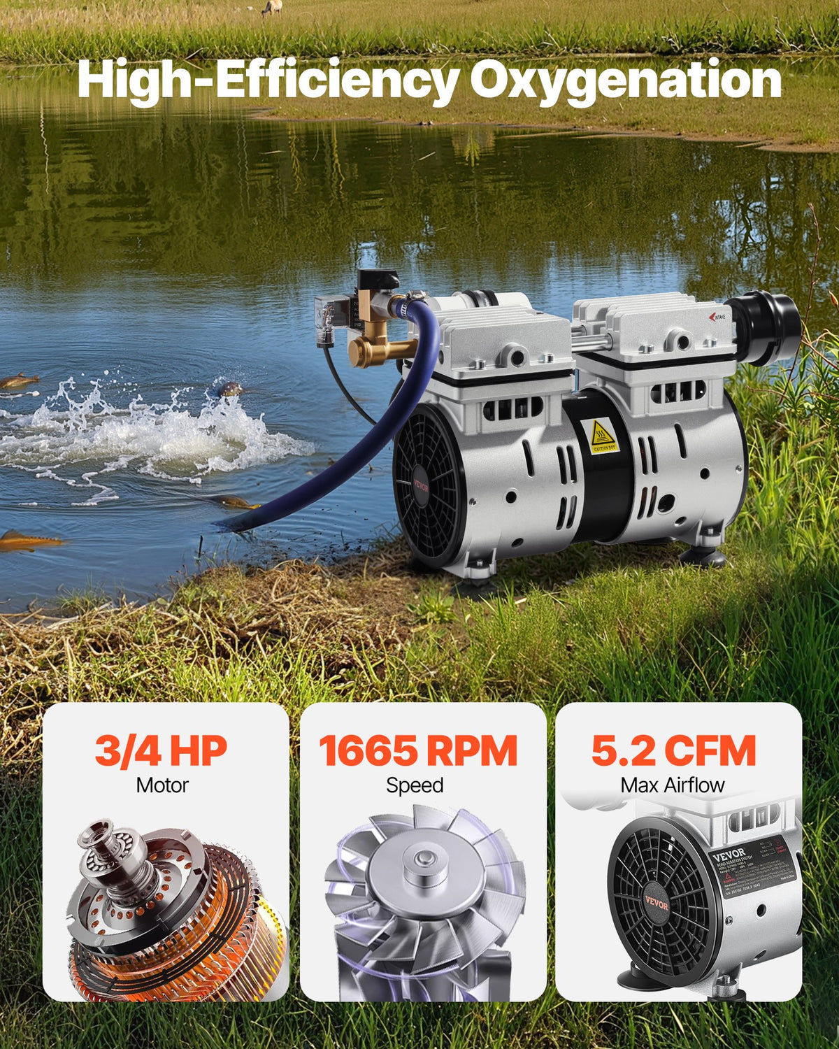 VEVOR Pond Aeration - Select Your Configuration - SXPQJYW370W47QY9EV1 - view 2