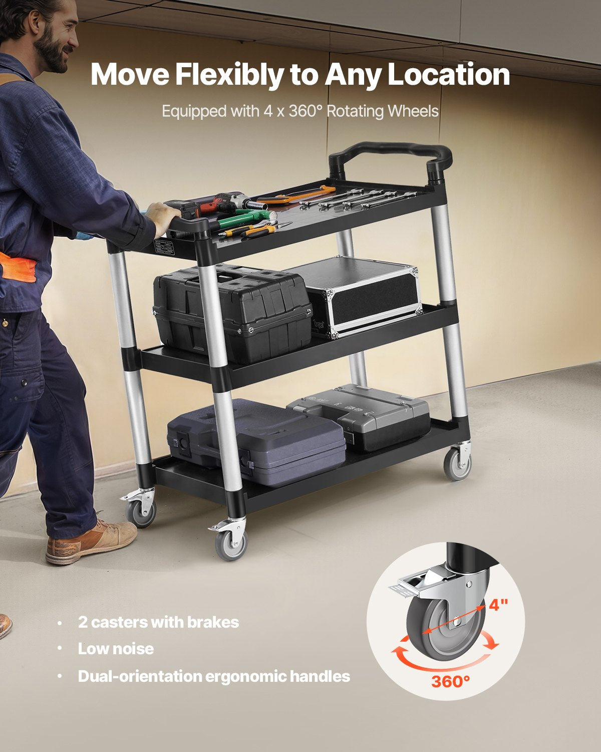 VEVOR Utility Carts - Select Your Configuration - SXSYTCDHHS3CWUDT9V0 - view 3