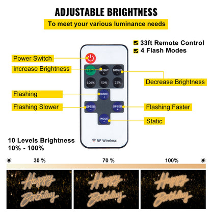 VEVOR Electronic Signs - Select Your Configuration - SYBZNBSMC165XBLN4V1 - view 3