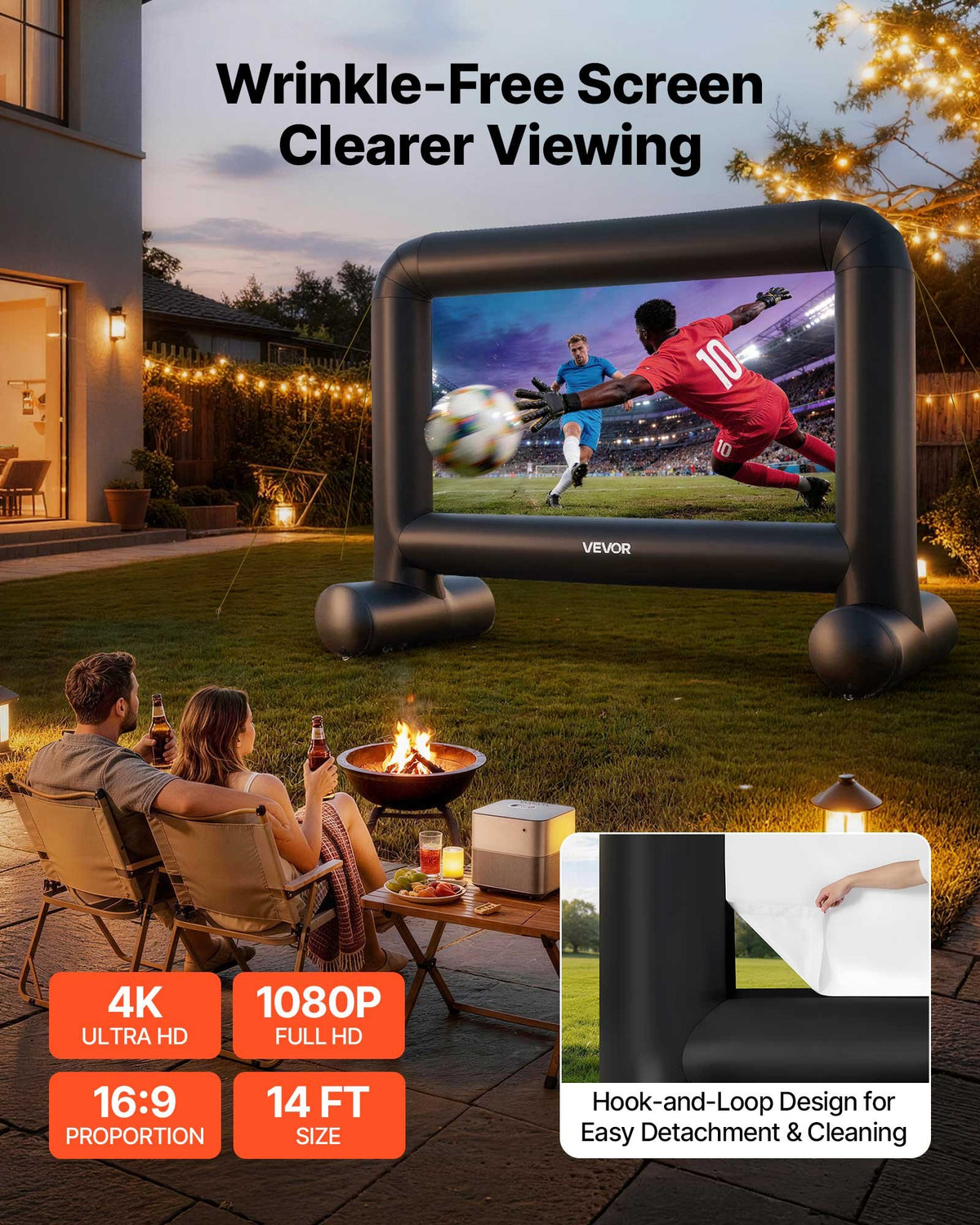 VEVOR Inflatable Projection Screen - Select Your Configuration - SYCQSTYPM14FF65C1001V1 - view 2