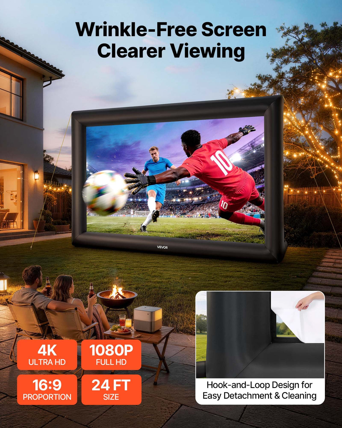 VEVOR Inflatable Projection Screen - Select Your Configuration - SYCQSTYPM24FB87PX001V1 - view 2