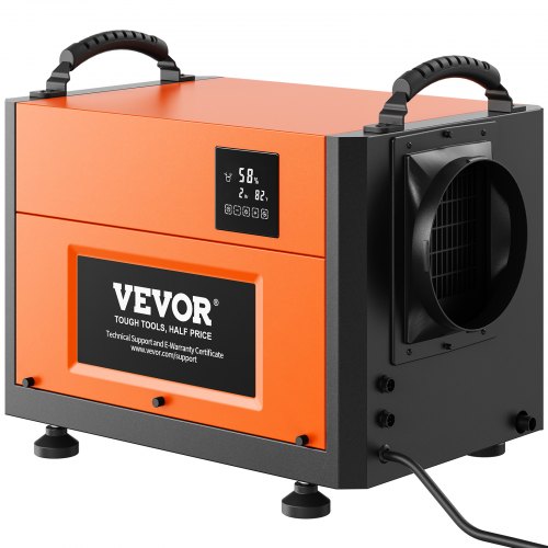 VEVOR 125 Pints Commercial Dehumidifier with Drain Hose for Crawl Spaces, Basements Warehouse & Job Sites, Large Capacity Dehumidifier for Water Damage Restoration, Auto Defrost, - SYCSQ60PT000D81VAV1 - view 1