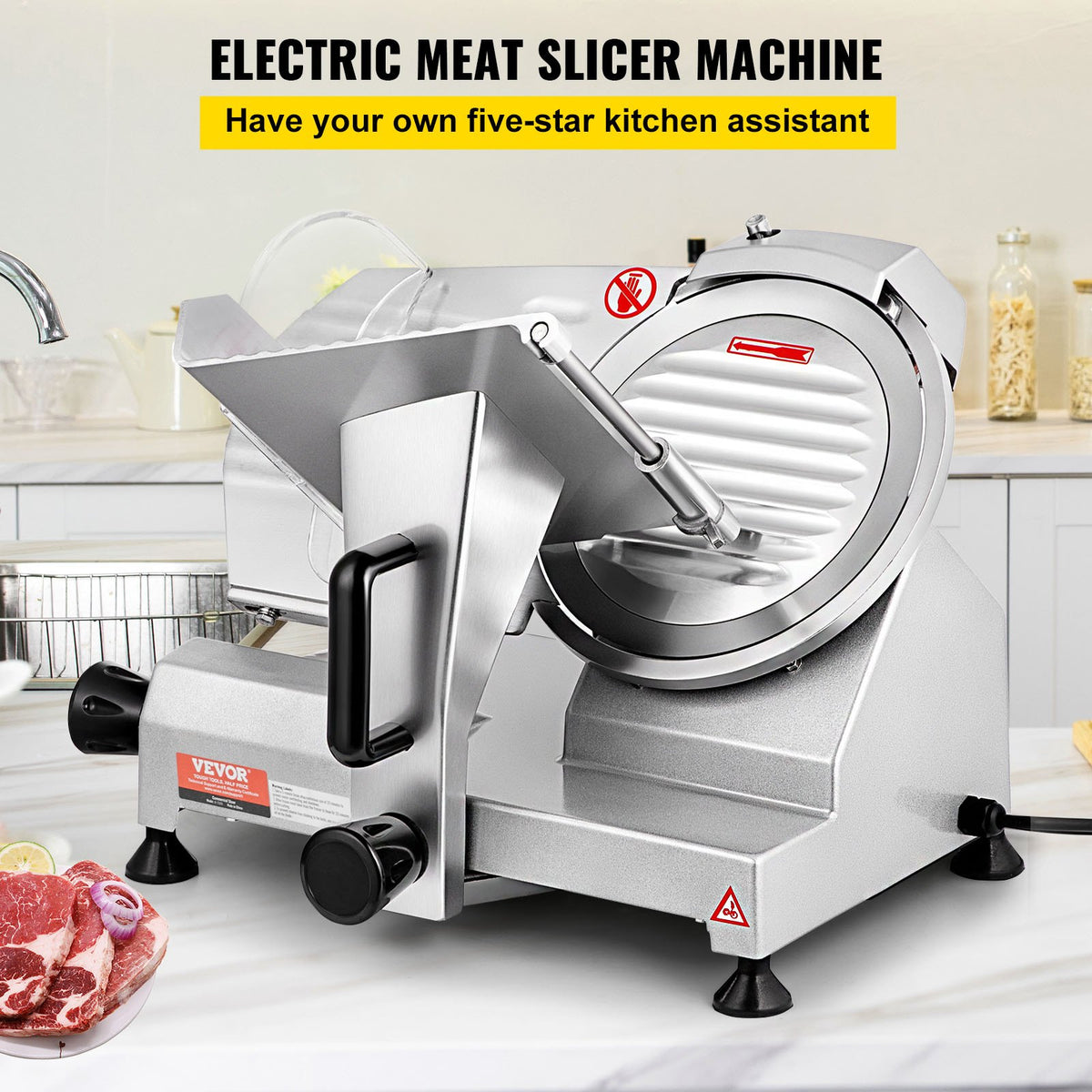 VEVOR Commercial Meat Slicer - Select Your Configuration - SYDRQPJ240W8WB31UV1 - view 2