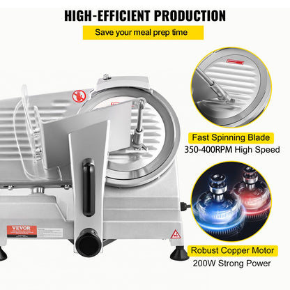 VEVOR Commercial Meat Slicer - Select Your Configuration - SYDRQPJ240W8WB31UV1 - view 3