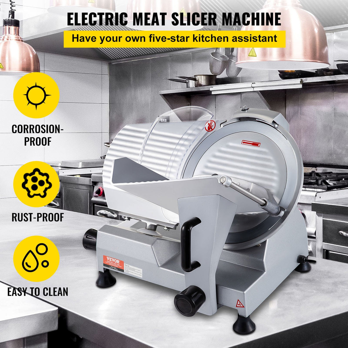 VEVOR Commercial Meat Slicer - Select Your Configuration - SYDRQPJ250W1ZKZOVV1 - view 2