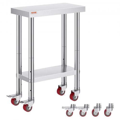 VEVOR Commercial Worktables - Select Your Configuration - SYGZT12X24INDJL01V0 - view 1