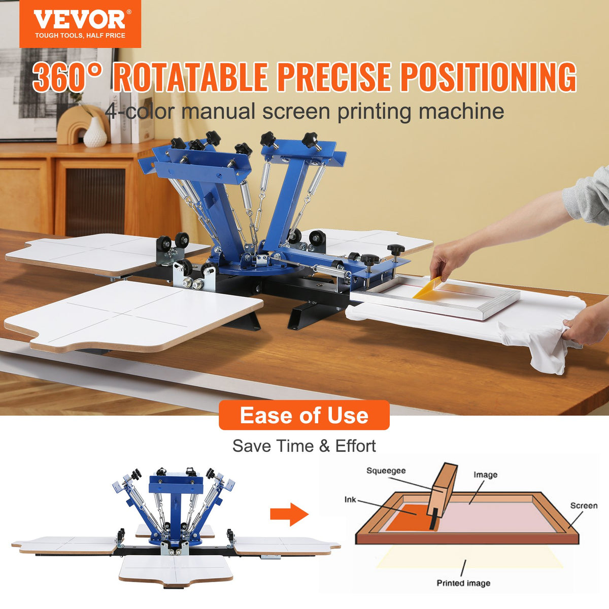 VEVOR Screen Printing Machine - Select Your Configuration - SYJTTSSYZZ441RU3SV0 - view 2