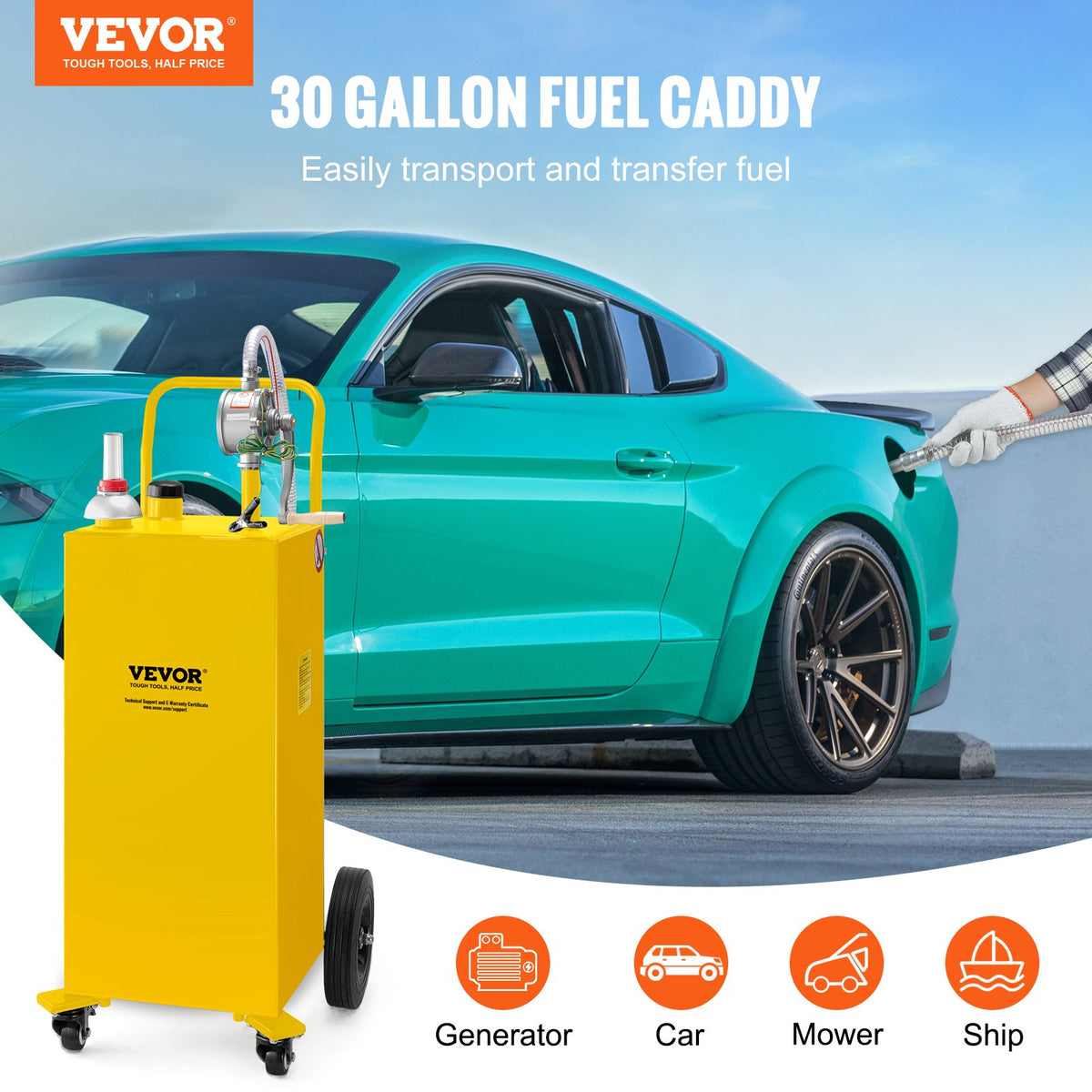 VEVOR Metal Fuel Caddies - Select Your Configuration - SYJYCHSGJL430UENSV0 - view 2