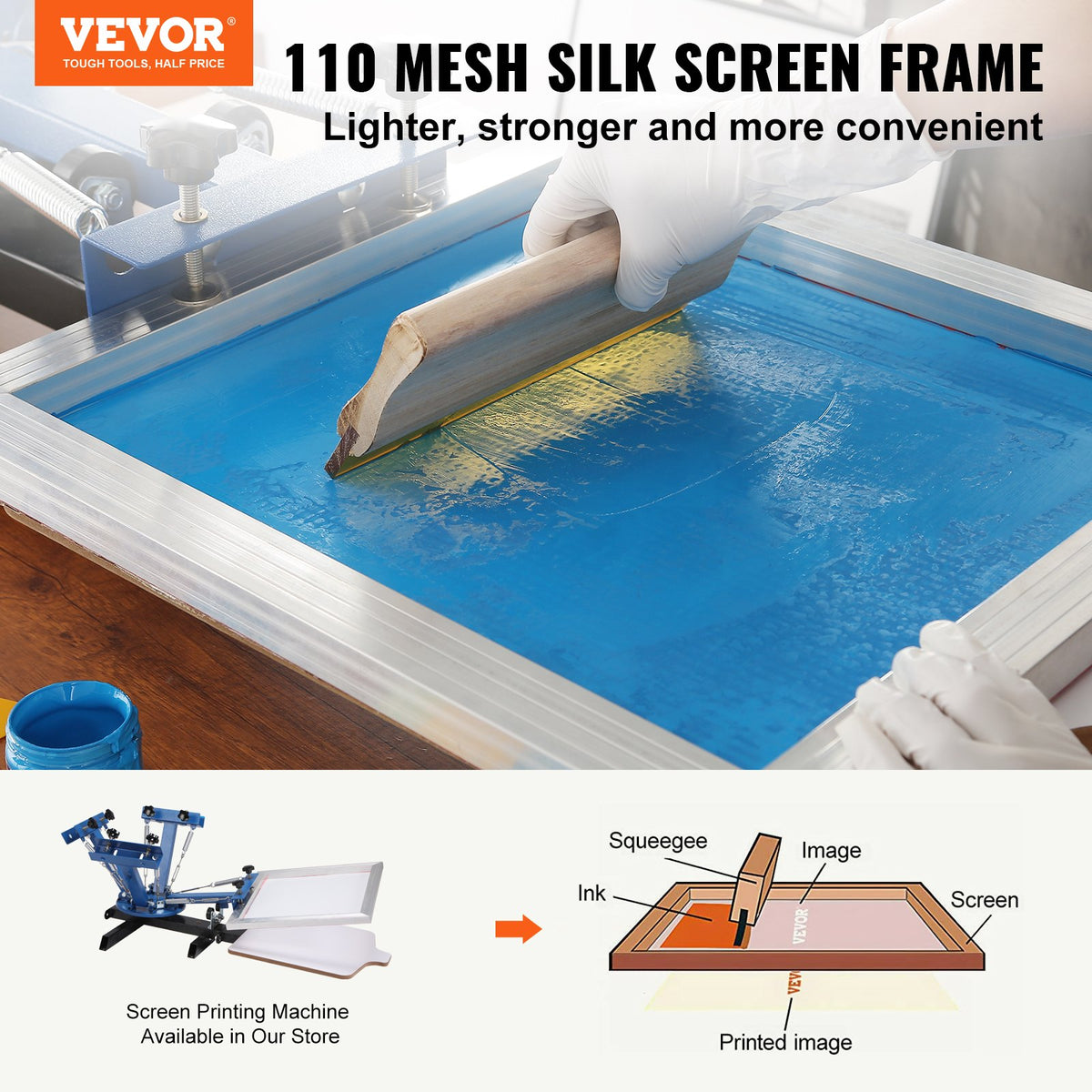 VEVOR Silk Screen Frame - Select Your Configuration - SYKJD41102020DC8SV0 - view 2