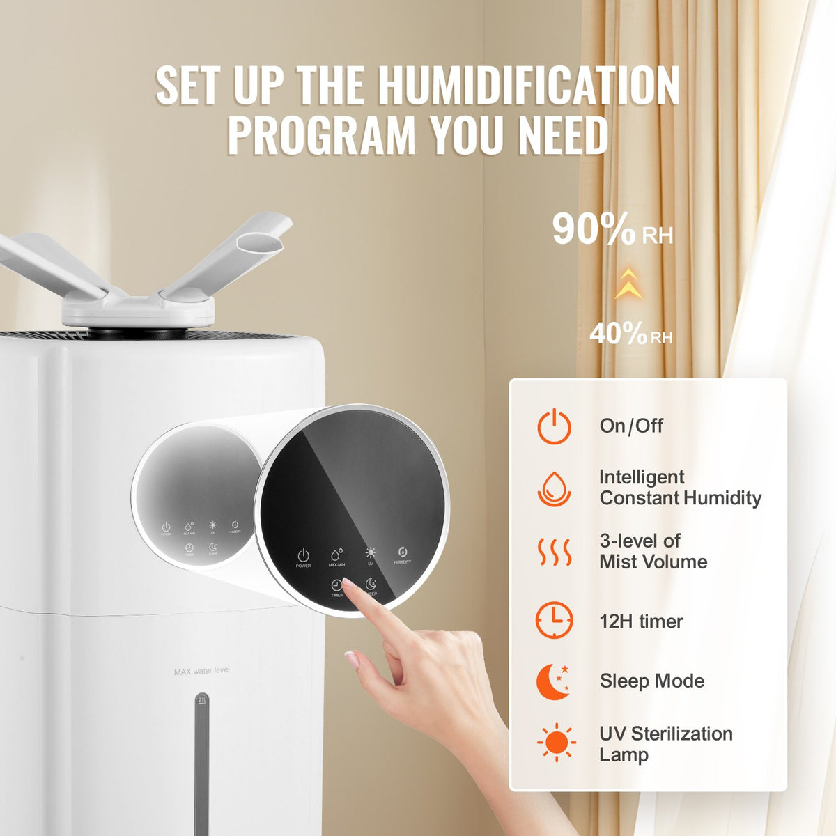 VEVOR Commercial Humidifier - Select Your Configuration - SYLSJSQ1300MMIE3SV1 - view 3