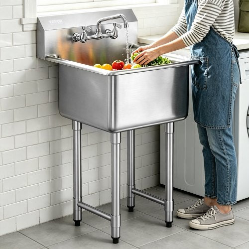 VEVOR Stainless Steel Commercial Sink - Select Your Configuration - SYLSSCDCY1818SZNQV0 - view 1