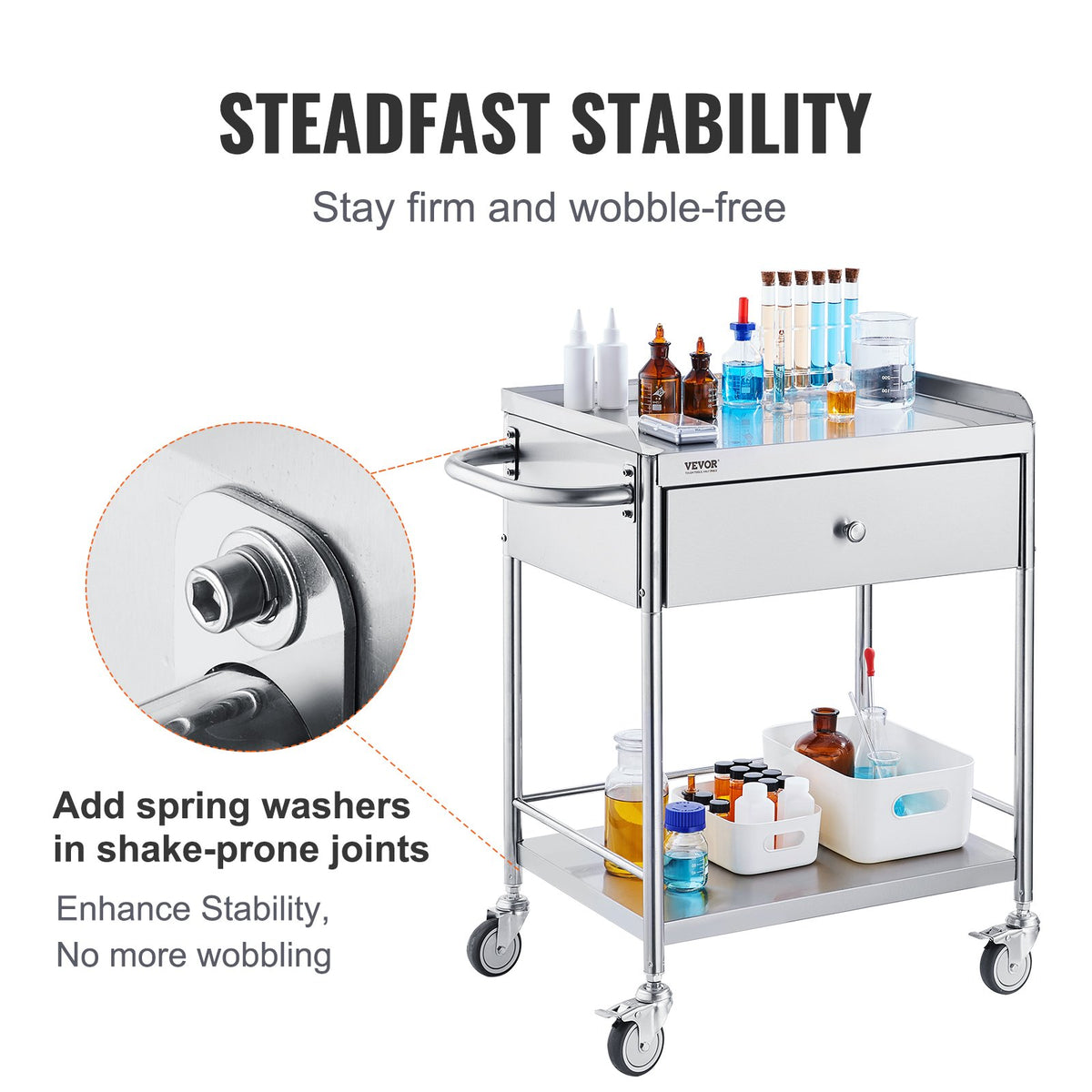 VEVOR Lab Carts - Select Your Configuration - SYSSTCSB20124D3E4V0 - view 3