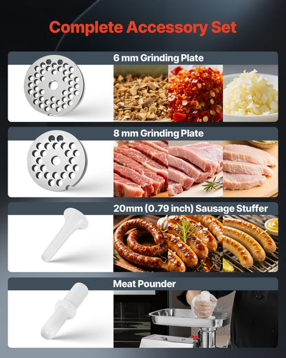 VEVOR Meat Grinders - Select Your Configuration - SYTMDDJRJSYS3PBIU001V1 - view 3