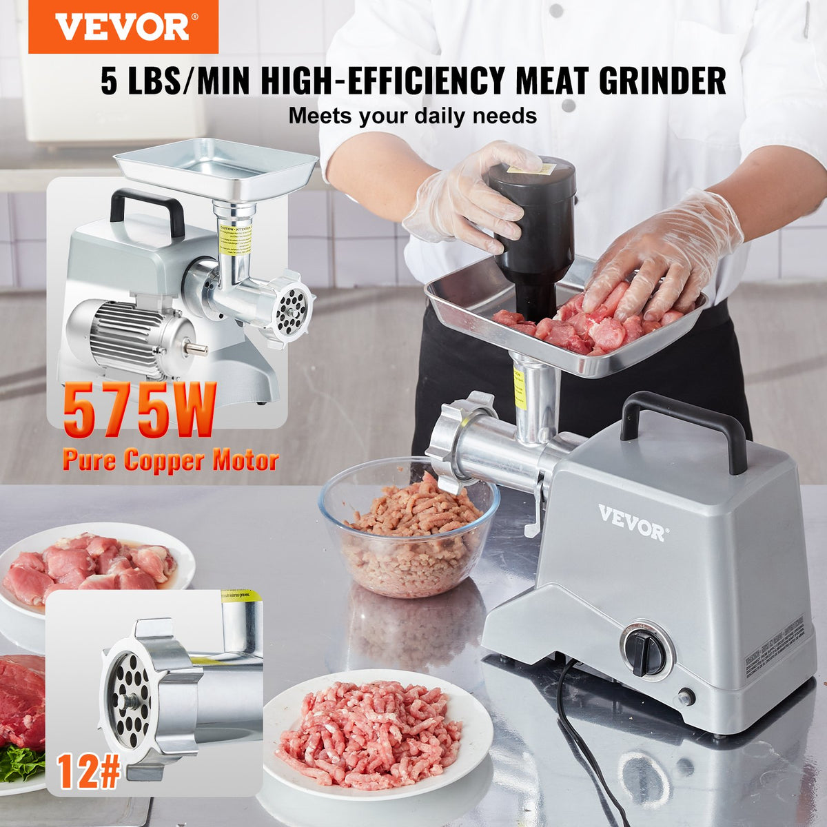 VEVOR Meat Grinders - Select Your Configuration - SYTMDDJRJSYSLBANTV1 - view 2