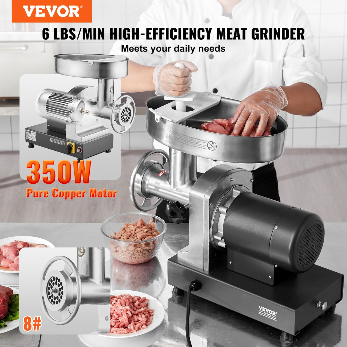 VEVOR Commercial Electric Meat grinder - Select Your Configuration - SYTMDDJRJSYSUTWIYV1 - view 2
