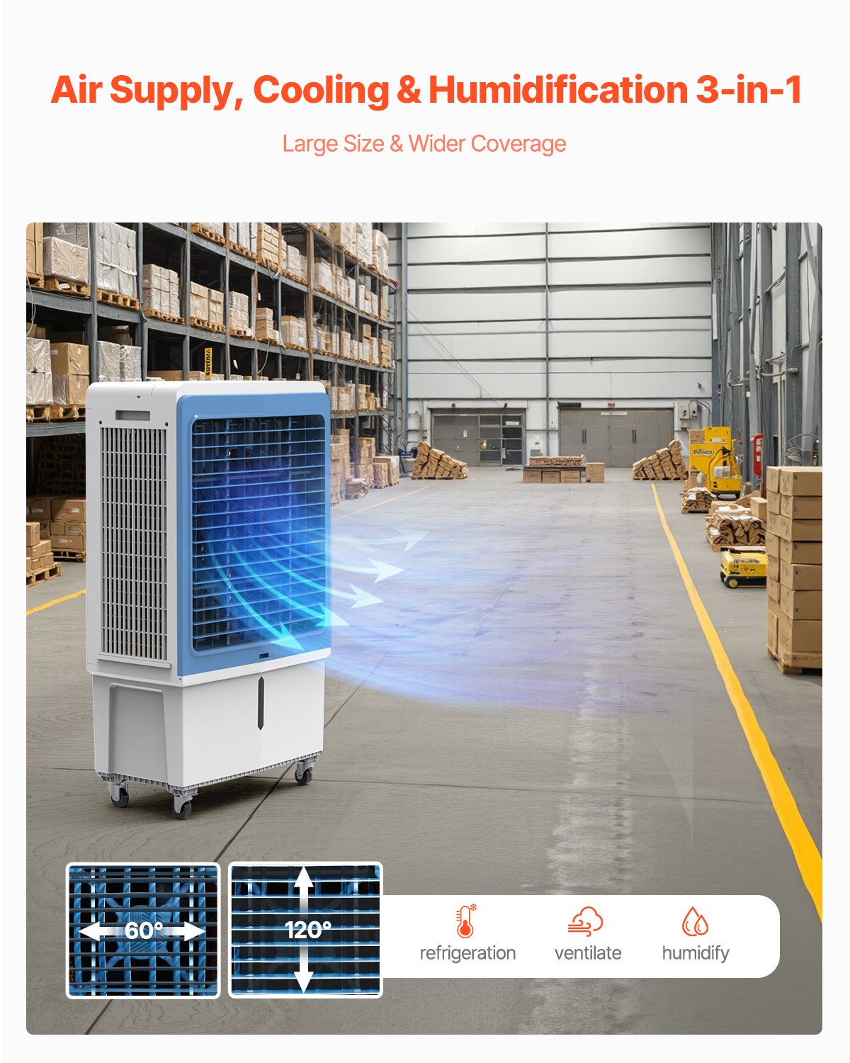 VEVOR Swamp Evaporative Cooler - Select Your Configuration - SYZZZFLQQDZA10BA0V1 - view 2